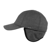 Load image into Gallery viewer, WIGENS EDGAR LORO PIANA STORM SYSTEM 100% PREMIUM ITALIAN WOOL BASEBALL CAP WITH EARFLAPS