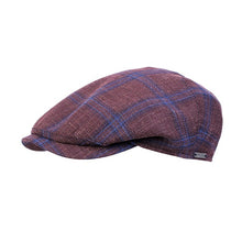 Load image into Gallery viewer, WIGENS ITALIAN SILK AND LINEN CHECK SUMMER CAP
