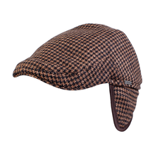 Load image into Gallery viewer, WIGENS SILK/WOOL PUB CAP WITH “TUCKAWAY” EARFLAPS
