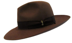 Borsalino Broad Brim Beaver Fedora and Hatbox