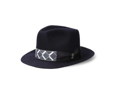 Borsalino Bogart Limited Edition Fur Felt Fedora w/ Custom Bogart Hat Box