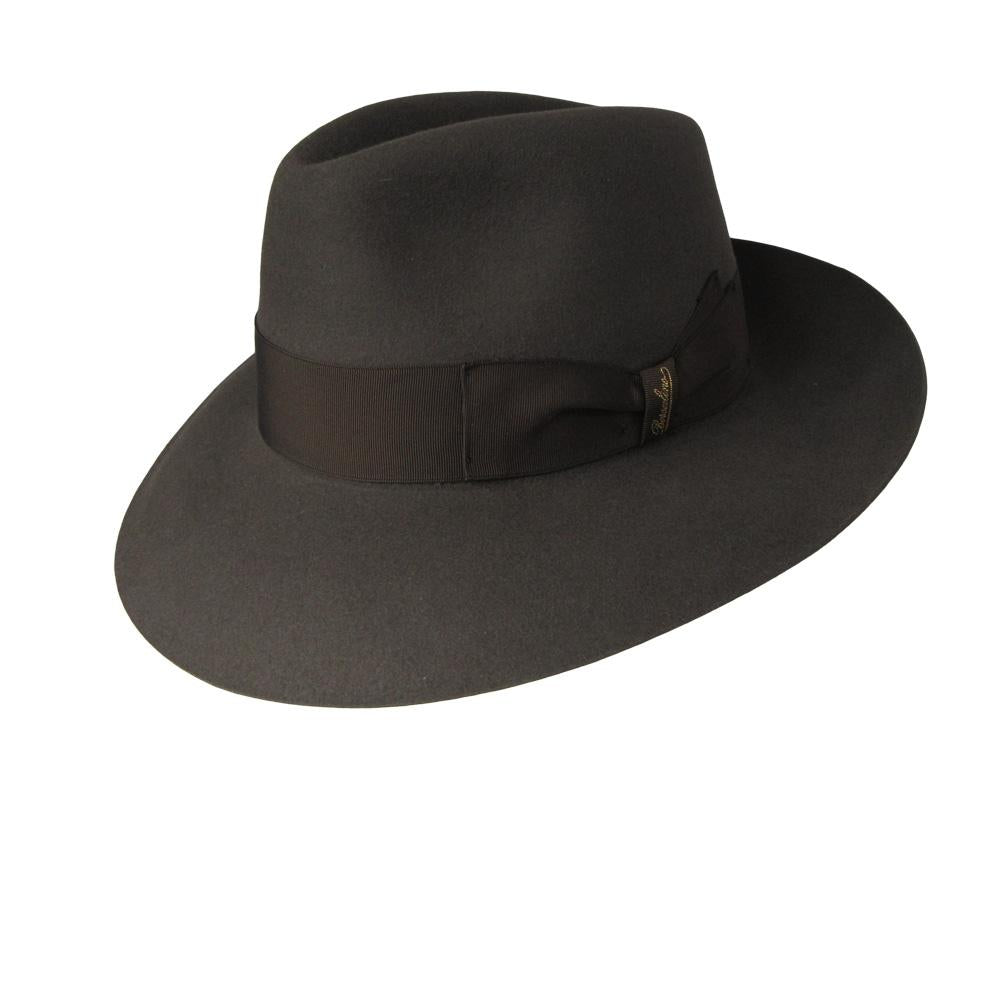 Borsalino Broad Brim Beaver Fedora and Hatbox – Duncan Hats